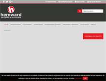 Tablet Screenshot of hereward-uk.com